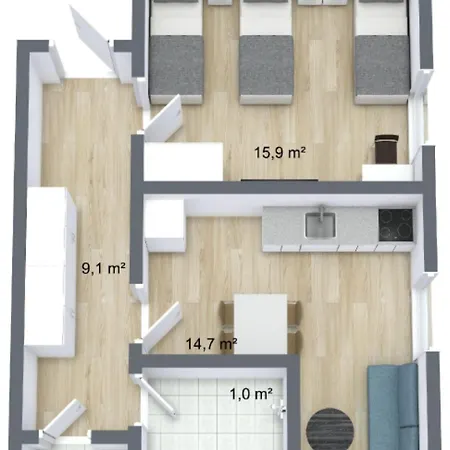 Apartamento Wuerzburg Altbau-citylofts